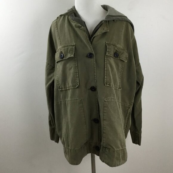 Lucky Brand Olive Hooded Jacket m - Picture 9 of 10